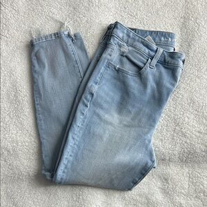 American Eagle super high rise, dream stretch Light Blue Jeggings, size 10XS